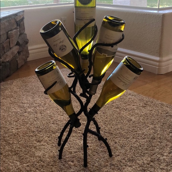 Other - Metal Wine Bottle Holder